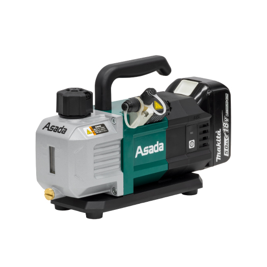 マキタ18Vバッテリ・AC100V兼用2ステージポンプ「充電式真空ポンプ2CFM」新発売