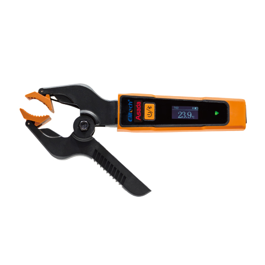 180°回転スクリーン搭載、単体測定＆ログ連携可能「温度クランプIPT-01S」新発売