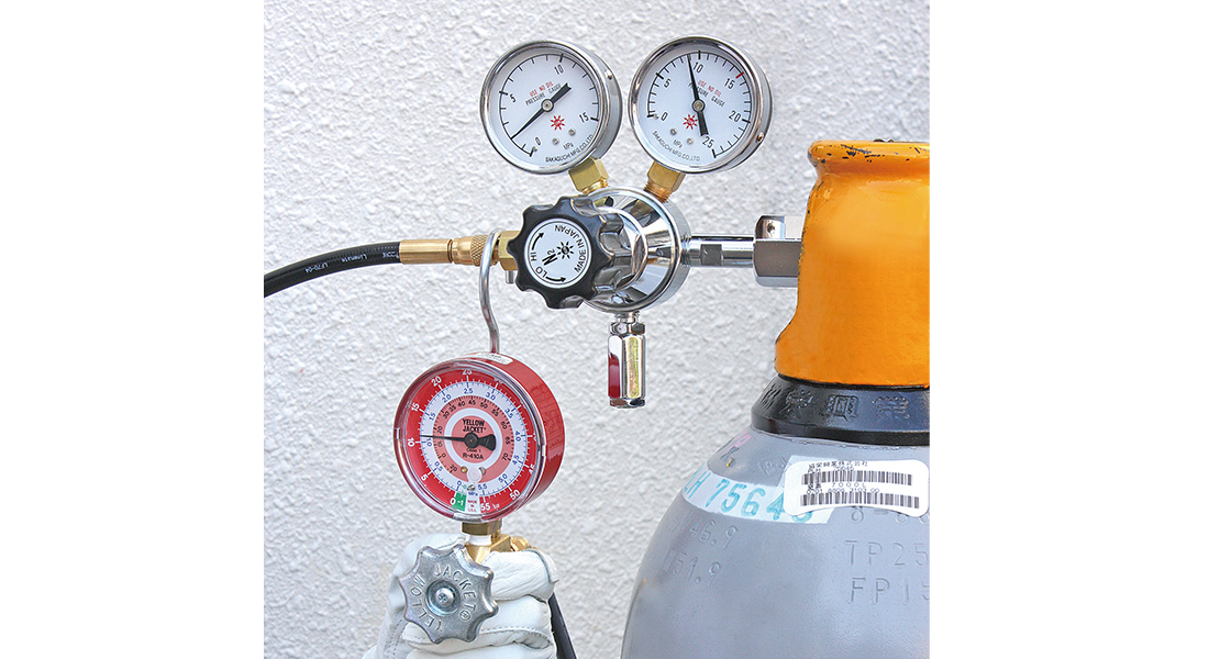 イチネンTASCO 気密試験 窒素ガス耐圧 N2キット TA385BG エアコン配管工具 - 1